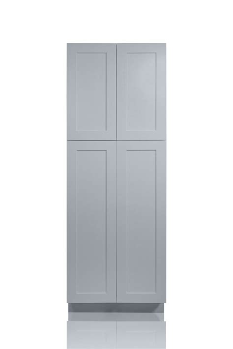 Gray Shaker 24 Pantry Utility Cabinet Nelson Cabinetry