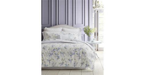 Laura Ashley Wisteria Faux Velour Gray • See Prices