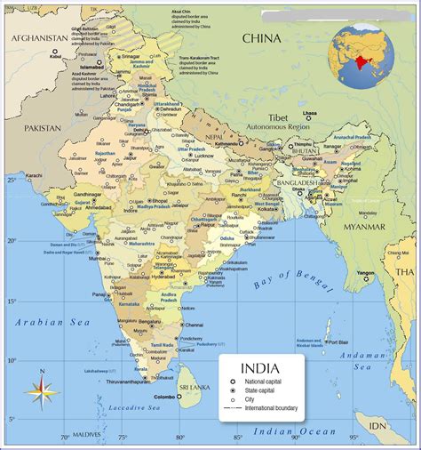 Political Map Of India Indian Political Map Whatsanswer In 2021