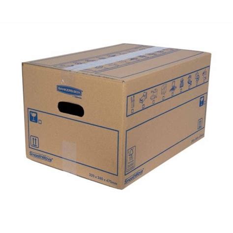 bankers box by fellowes smoothmove standard box small pack of 10