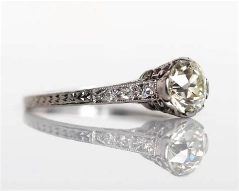 20 stunning engagement ring styles. 1930s Art Deco 1.10 Carat Old European Cut Diamond ...