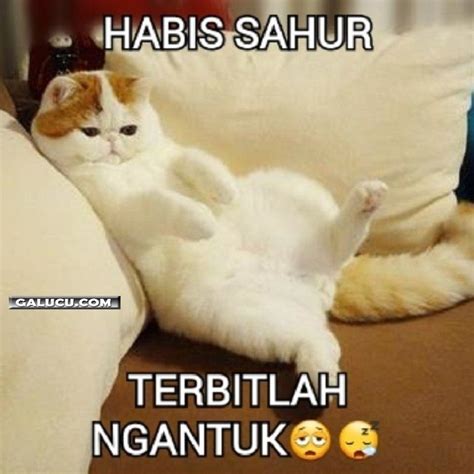 Habis Sahur Terbitlah Ngantuk Lucu Gambar Lucu Gambar