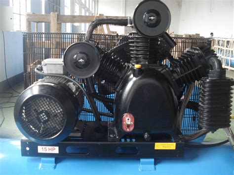 Piston Belt Driven Air Compressor 1000l 15hp W2100 China Electrical