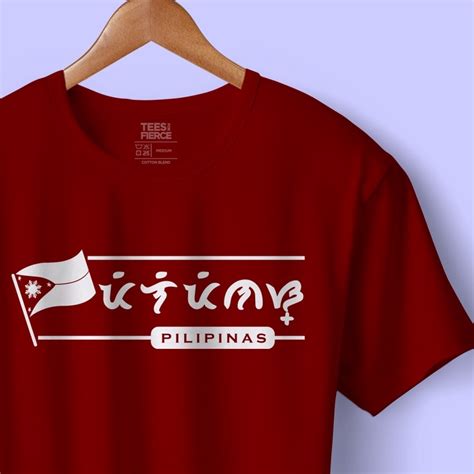 Pilipinasphilippines Minimalist Design Customized Baybayin T Shirt