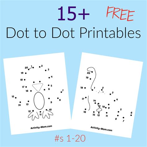 Preschool Dot To Dot Printables 1 10