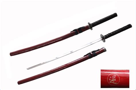 Anime Kensin Reverse Blade Sakabatou Samurai Sword With Red Scabbard