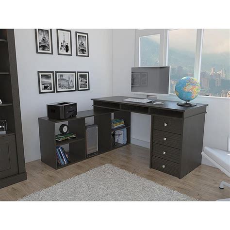 99 Corner Desk Espresso Executive Home Office Furniture Check More
