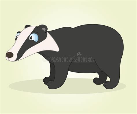 Badger Stock Vector Illustration Of Cheerful Kindly 33001402