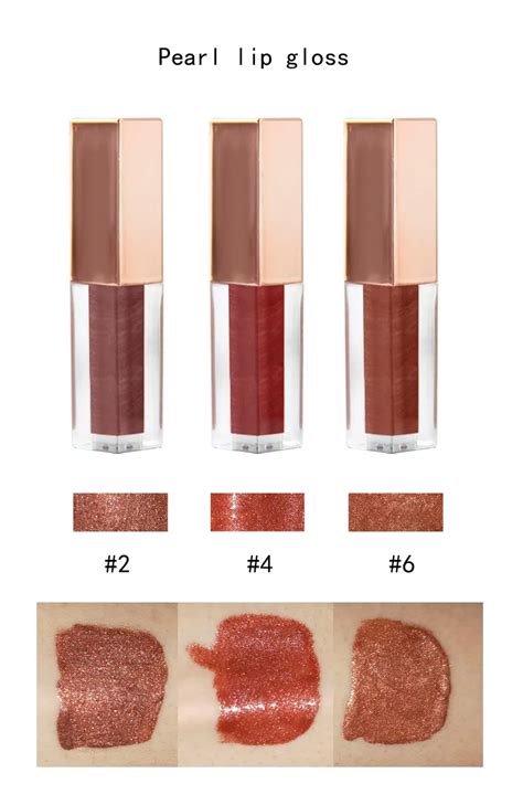 Private Label Glossy Lip Shiny Lipgloss Liquid Lipstick Rose Square