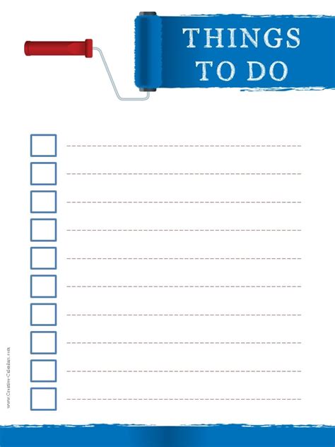 10 Collection Printable Create Your Own To Do List