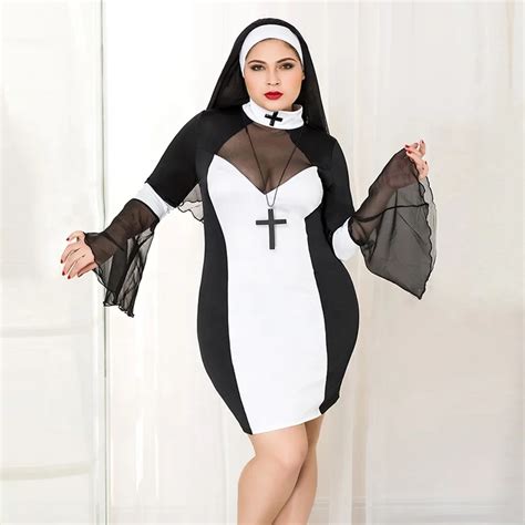 Plus Size Sexy Nun Uniform For Sexy Lingerie Cosplay Nun Costume Uniform Set Buy Sex Nun Sexy