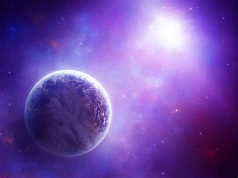 Space Space Art Purple Planet Wallpapers Hd Desktop And Mobile