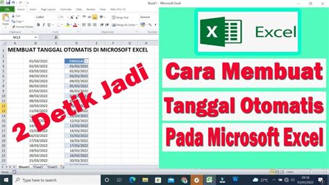 Cool Cara Membuat Tanggal Otomatis Di Microsoft Excel 2022 Blog