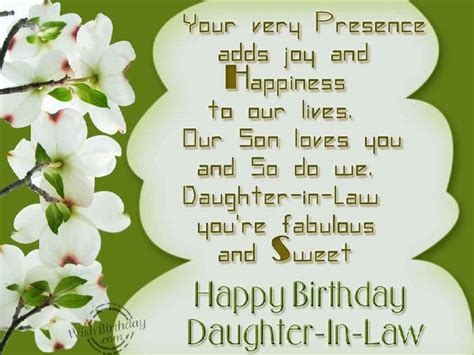 Birthday Wishes For Daughter In Law Page 2