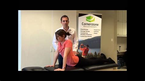 Physio Exercise Lumbar Extension In Lying Youtube