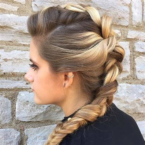 30 Glamorous Braided Mohawk Hairstyles For Girls And Women Page 3