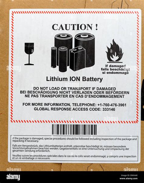 38 Caution Lithium Ion Battery Label Labels 2021