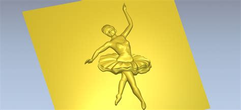 3d Relief Ballet Dancer Ballerina Cnc File 1578 Dxf Downloads Files For Laser Cutting And