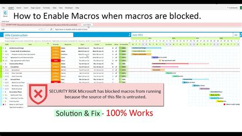 How To Enable Microsoft Has Blocked Macros From Running Untrusted