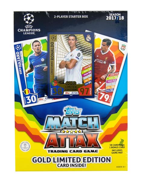 Match Attax Champions League Amerikai Kartonos Kiszerelés Kártyagyűjtő
