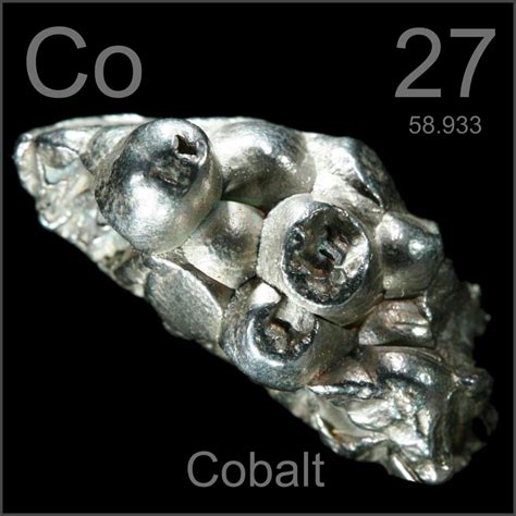 Particularly Beautiful Plate A Sample Of The Element Cobalt In The