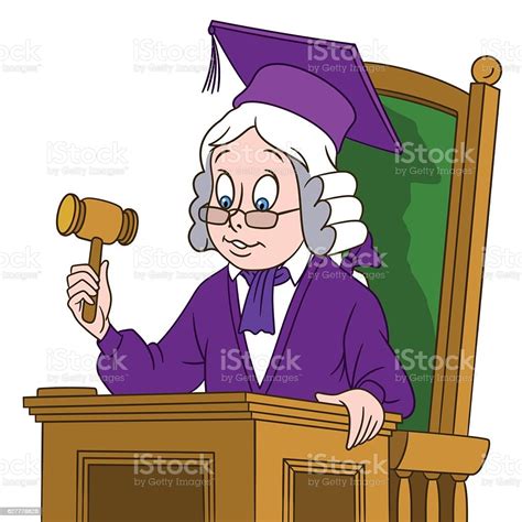 Detail Pengadilan Hakim Kartun Ilustrasi Stok Unduh Gambar Sekarang
