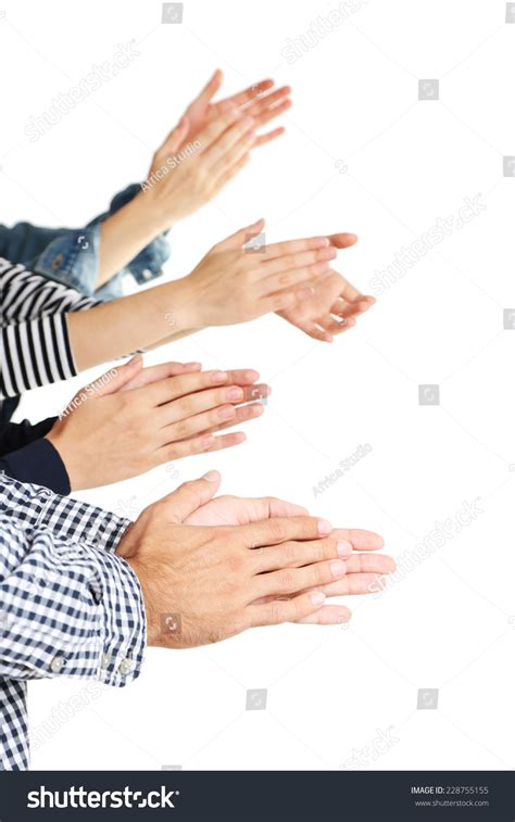 Clapping Hands Isolated On White Stock Photo 228755155 Shutterstock