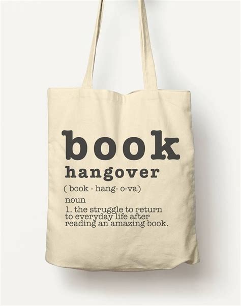 book hangover cotton tote bag bookbag book lover bag book lover book hangover tote bag