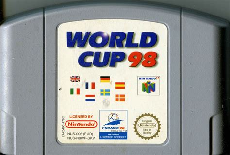 World Cup 98 1998 Nintendo 64 Box Cover Art Mobygames