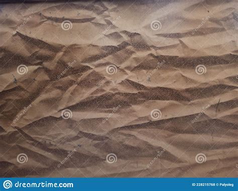 Crumpled Gray Craft Paper Background Texture Royalty Free Stock Photo