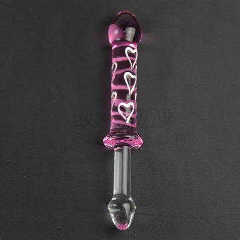 Pink Double End Glass Anal Butt Plug Dildo Anal Sex Toys For Men Women Couples Ebay