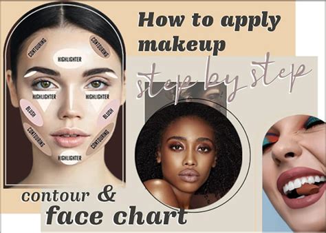 How To Apply Makeup Step By Step Contour And Face Chart