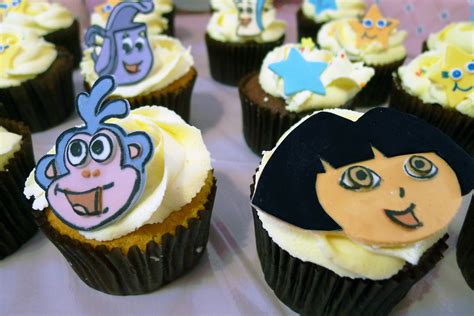 Dora The Explorer Cupcakes And Cake Tower