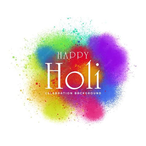Free Vector Celebrate Festival Colorful Holi Background