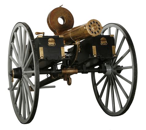 Gattling Gun Box Model 1883 45 Caliber Gatling Gun Fontaine