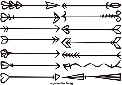 Vector Hand Drawn Arrows Set 114000 Vector Art at Vecteezy