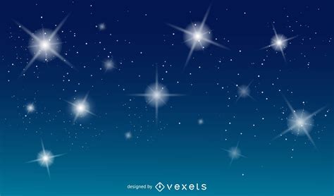 Blue Vector Background With Stars Vector Download