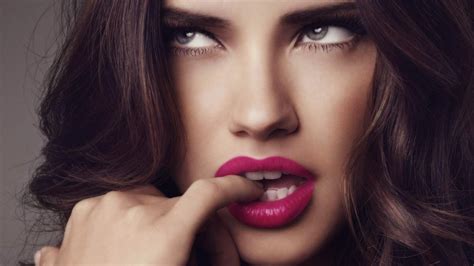 Adriana Lima Women Model Brunette Blue Eyes Sensual Gaze Hd Wallpapers Desktop And Mobile