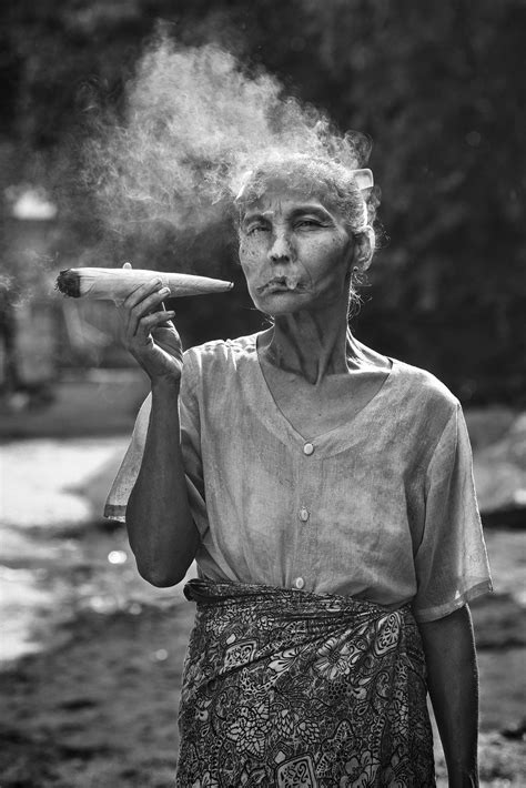 Grandma With Corn Leaf Cigarette Smithsonian Photo Contest