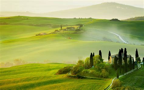 Tuscany Spring Landscape Mac Wallpaper Download Allmacwallpaper