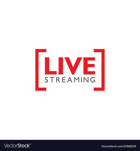 Live Stream Logo Design Royalty Free Vector Image