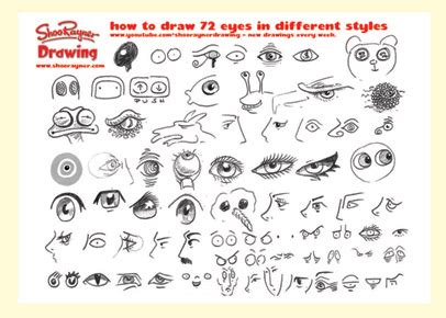 See more ideas about eye drawing, drawing tutorial, drawing tips. How to draw 72 eyes in different styles | Shoo Rayner - Author