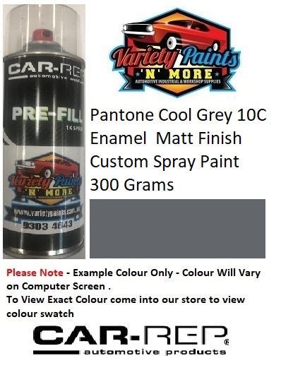 Pantone Cool Grey 10c Enamel Matt Finish Custom Spray Paint 300 Grams