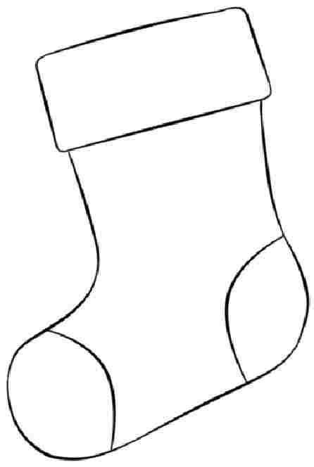Printable Free Christmas Stocking Coloring Sheets For Toddler 5206