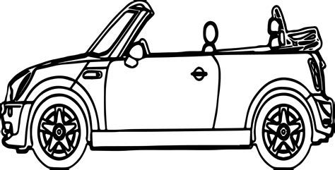 Toy Car Outline Coloring Page