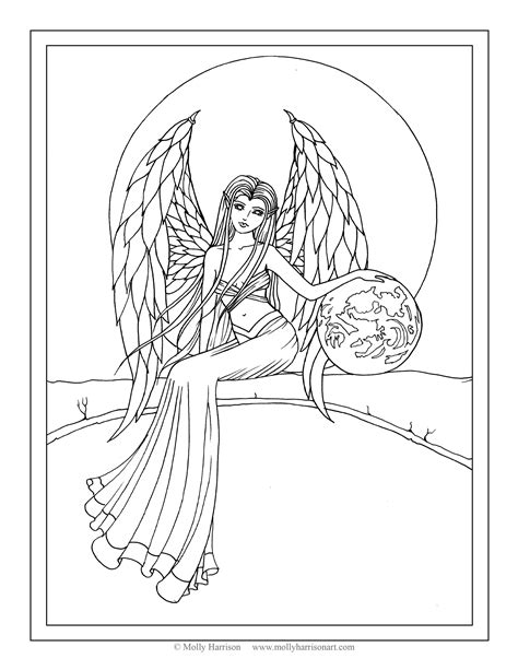 These printables are a creative way for kids to build fine motor skills for handwriting. Angel Adult Coloring Pages at GetDrawings | Free download