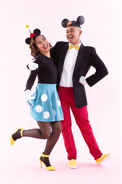 Love This Mickey And Minnie Mouse Diy Halloween Couples Costume Mickey