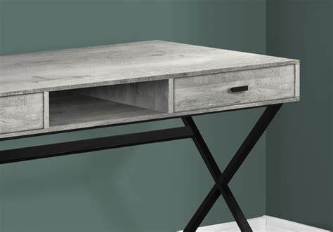 Gray is a colour that followed us through high school. I 7448 - COMPUTER DESK - 48"L / GREY RECLAIMED WOOD ...