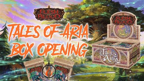 Flesh And Blood Tcg Tales Of Aria Box Opening Live Youtube