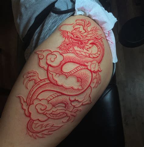 MK On Twitter In Hip Thigh Tattoos Dragon Thigh Tattoo Dragon Tattoo For Women